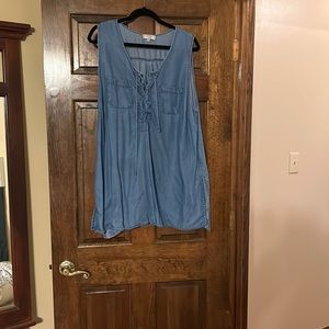 Soulmate denim sleeveless top . Size 2x